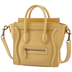 Celine Bag Nano Yellow Luggage Shoulder